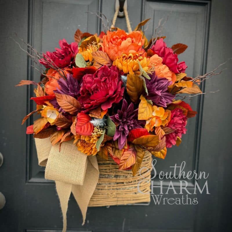 Blog - Fall Flower Hanging Basket