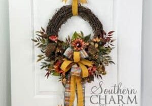 Blog - Fall Sunflower Thistle Wreath