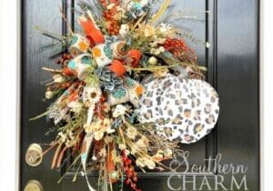 Blog - Featured Fall Leopard Print Pumpkin Wreath