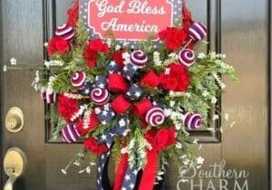 Blog - God Bless America Patriotic Wreath