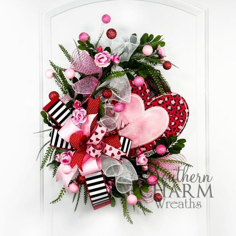 Blog - Grapevine Mesh Valentine Wreath