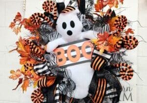 Blog - Halloween Ghost Deco Mesh Wreath