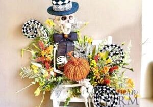 Blog - Halloween Skeleton Arrangement