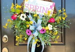 Blog - Hello Spring Wreath on Grapevine