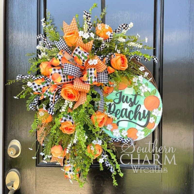Blog - Just Peachy Summer Wreath