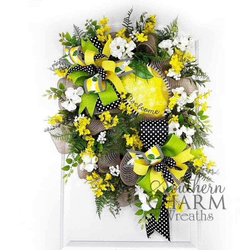 Blog - Lemon Oval Welcome Wreath