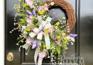 Blog - Lilac Butterfly Grapevine Wreath