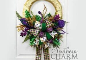 Blog - Mardi Gras Ribbon Wreath