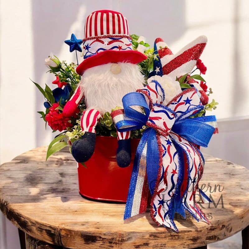 Blog - Memorial Day Gnome Arrangement