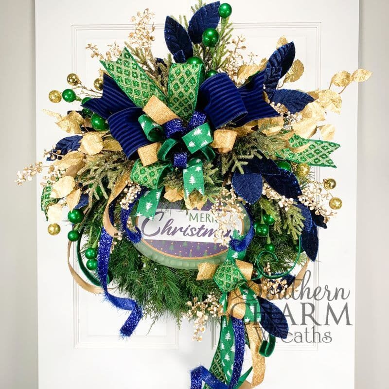 Blog - Merry Christmas Big Bow Wreath