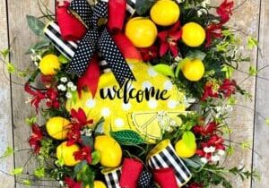 Blog - Oval Grapevine Lemon Wreath with Guest Designer Teri Smith