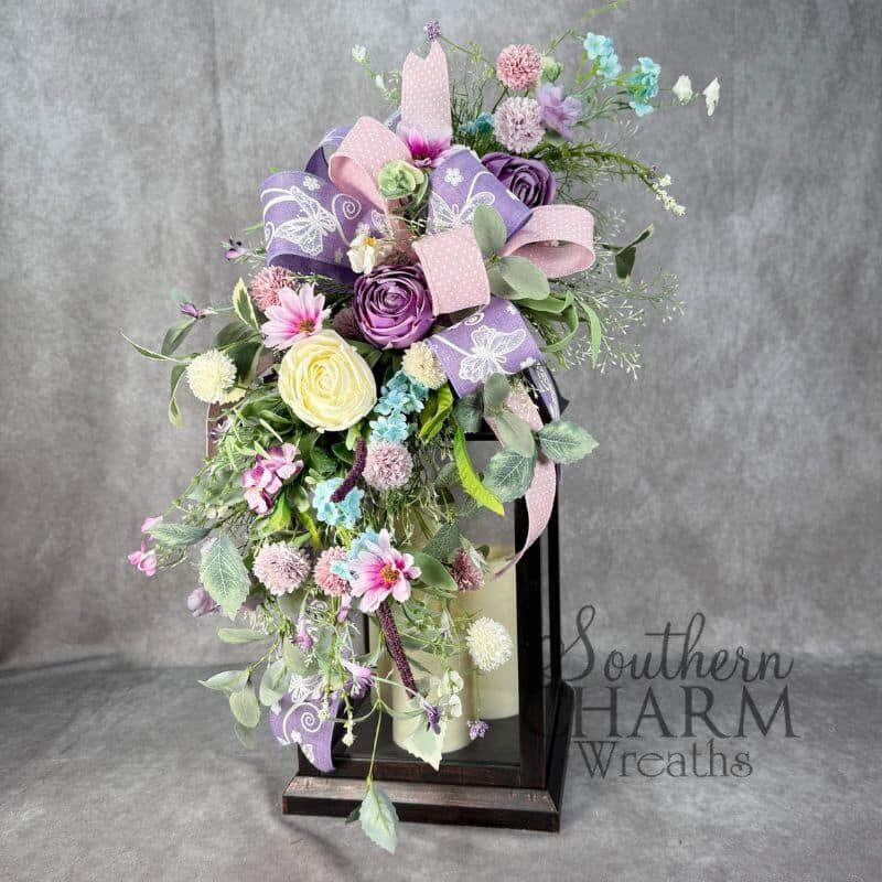 Blog - Purple Rose Lantern Swag
