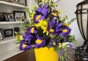 Blog - Purple & Yellow Mother's Day Arrangement
