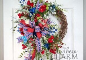 Blog - Red White & Blue Patriotic Star Wreath