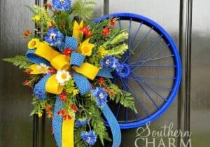 Blog - Summer Bike Wheel Wreath