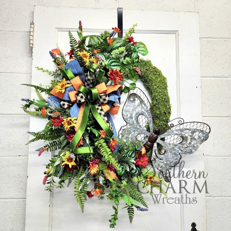 Blog - Summer Butterfly Moss Wreath