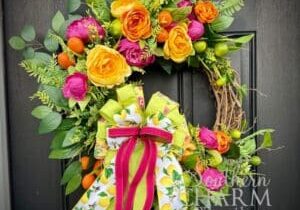Blog - Summer Citrus Fruit Wreath