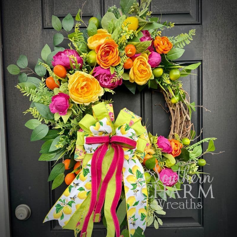 Blog - Summer Citrus Fruit Wreath