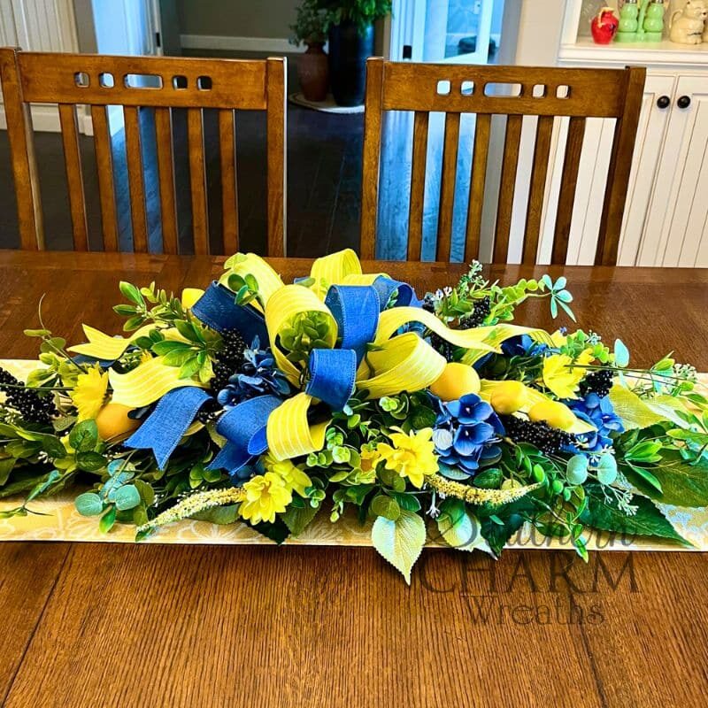 Blog - Summer Lemon Table Arrangement
