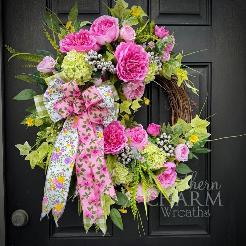 Blog - Summer Pink Peony Wreath