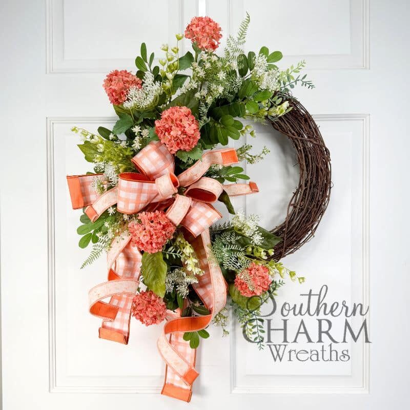 Blog - Summer Snowball Grapevine Wreath