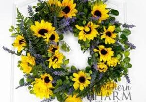 Blog - Summer Sunflower & Lavender Wreath