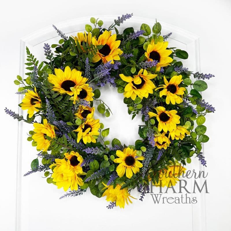 Blog - Summer Sunflower & Lavender Wreath