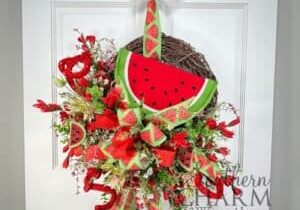 Blog - Summer Watermelon Grapevine Wreath