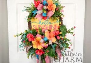 Blog - Tropical Hibiscus Grapevine Wreath