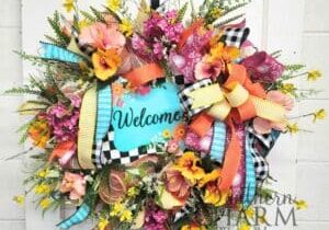 Blog - Tropical Summer Deco Mesh Wreath