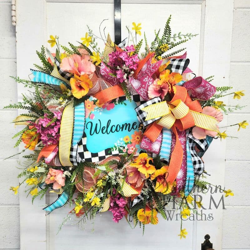Blog - Tropical Summer Deco Mesh Wreath