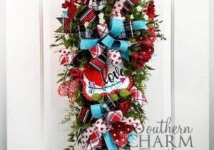 Blog - Valentine's Day Swag Wreath with Love Sign