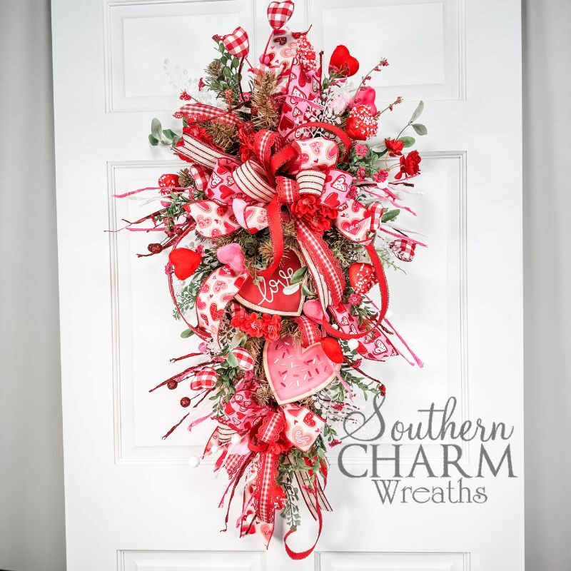 Blog - Valentine's Sugar Cookie Swag Wreath