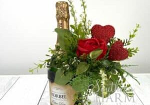 Blog - Valentine's Wine Bottle Bouquet