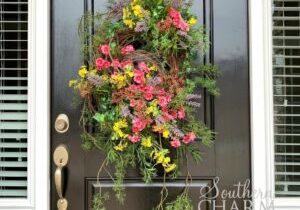 How to make a wild spring wreath on grapevine