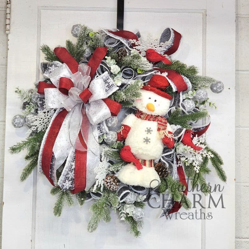 Blog - Winter Snowman Wreath