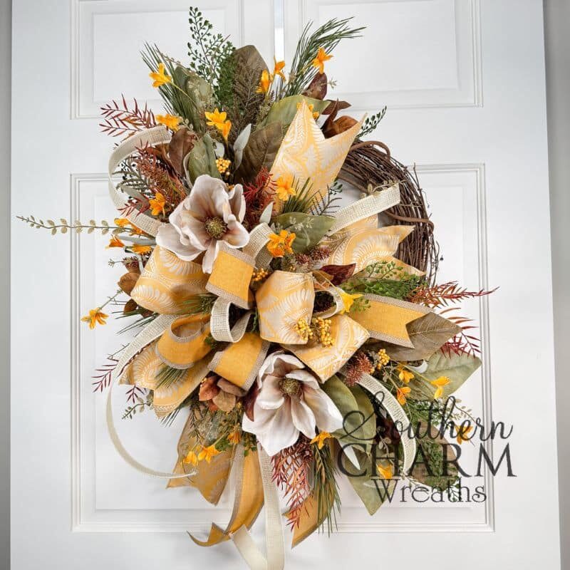 Blog - Yellow Magnolia Fall Wreath Blog - Yellow Magnolia Fall Wreath