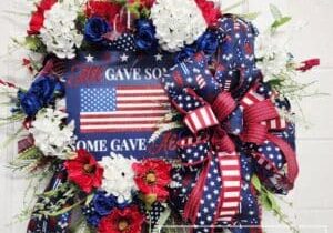 Everbloom - All Gave Some Some Gave All Patriotic Wreath