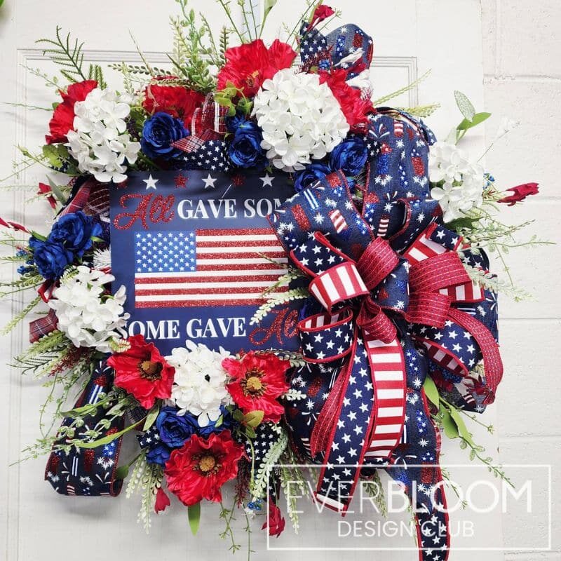 Everbloom - All Gave Some Some Gave All Patriotic Wreath