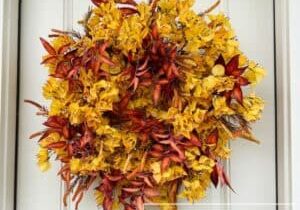 Everbloom - Fall Bougainvillea Wreath