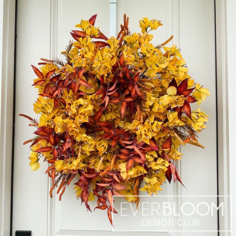 Everbloom - Fall Bougainvillea Wreath