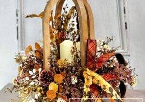 Everbloom - Fall Lantern Centerpiece