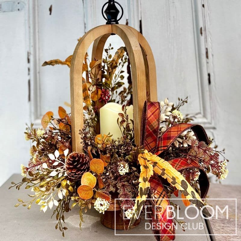 Everbloom - Fall Lantern Centerpiece