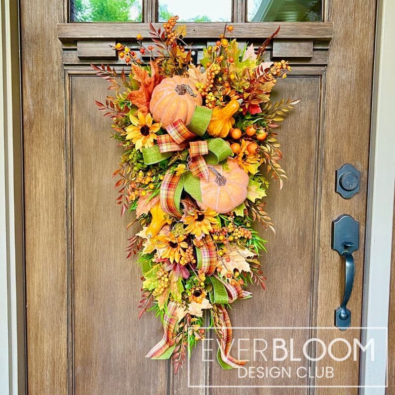 Everbloom - Fall Pumpkin Swag Wreath