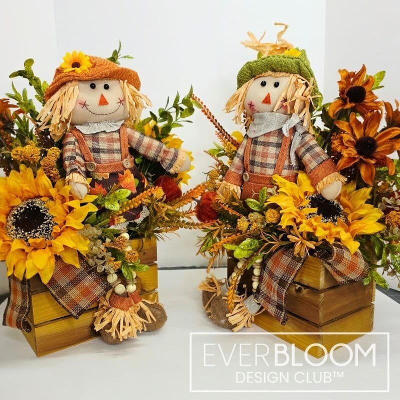 Everbloom - Fall Sunflower Scarecrow Arrangements
