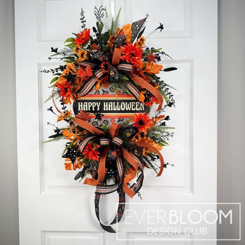 Everbloom - Happy Halloween Grapevine Wreath