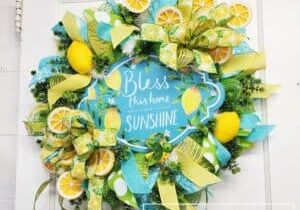 Everbloom - Lemons & Sunshine Deco Mesh Summer Wreath