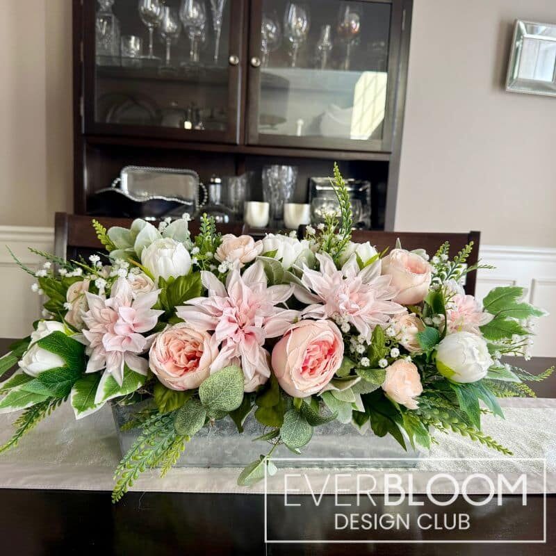 Everbloom - Light Pink Spring Table Arrangement