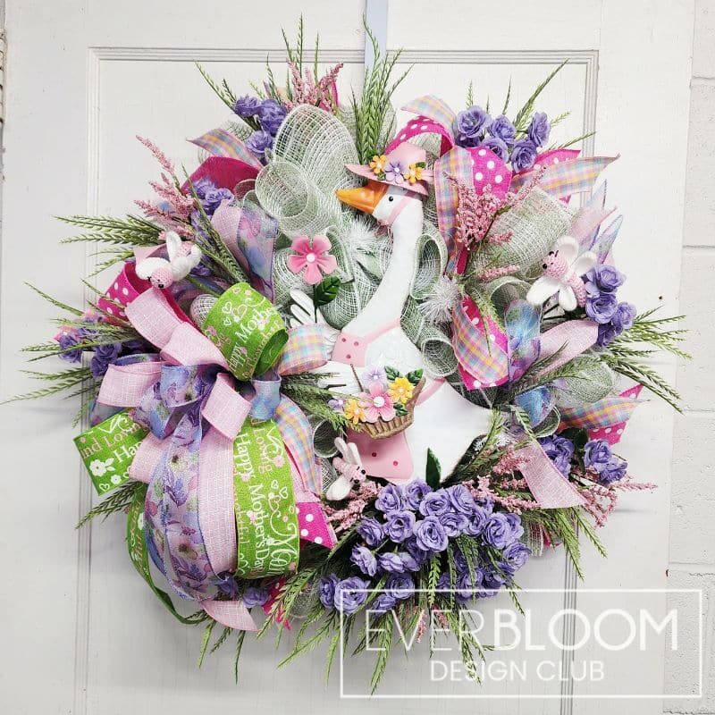 Everbloom - Mother Goose Spring Deco Mesh Wreath