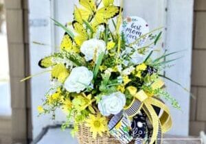 Everbloom - Mother's Day Yellow Butterfly Centerpiece